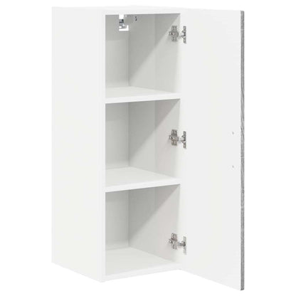vidaXL Wall Cabinet PORTO Grey Sonoma 30 x 31 x 80 cm Engineered Wood