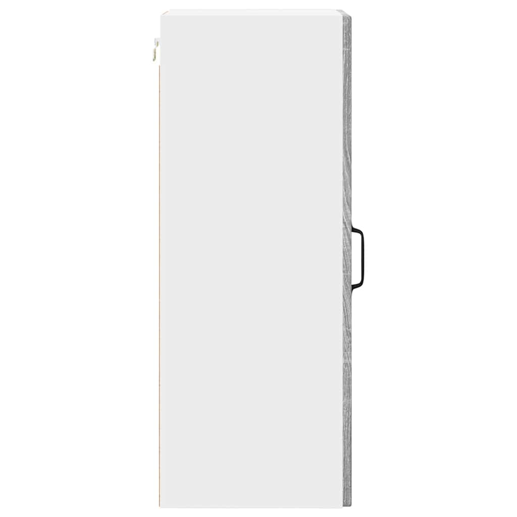vidaXL Wall Cabinet PORTO Grey Sonoma 30 x 31 x 80 cm Engineered Wood