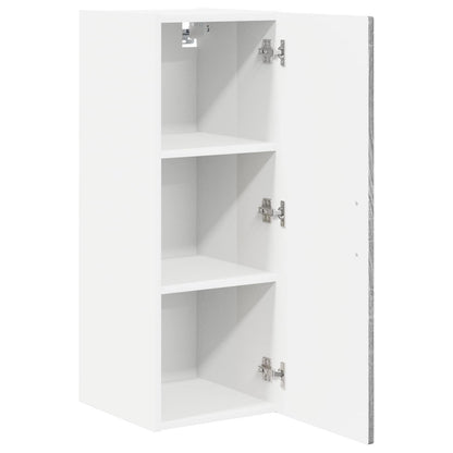 vidaXL Wall Cabinet PORTO 2 pcs Grey Sonoma 30 x 31 x 80 cm