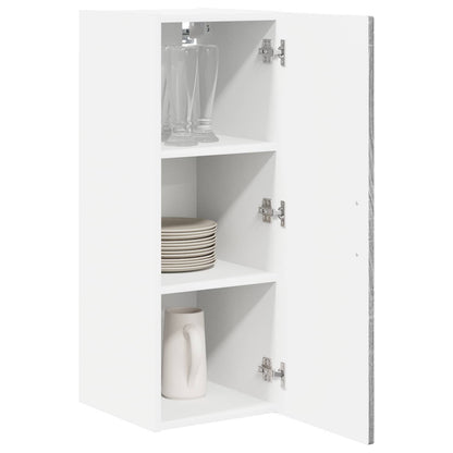 vidaXL Wall Cabinet PORTO 2 pcs Grey Sonoma 30 x 31 x 80 cm