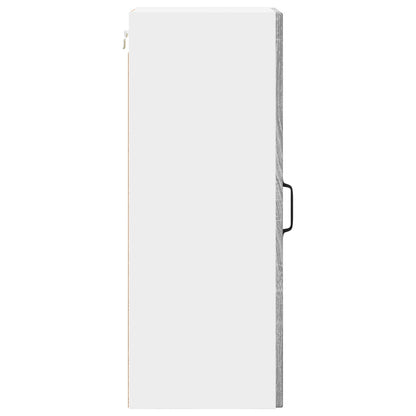 vidaXL Wall Cabinet PORTO 2 pcs Grey Sonoma 30 x 31 x 80 cm
