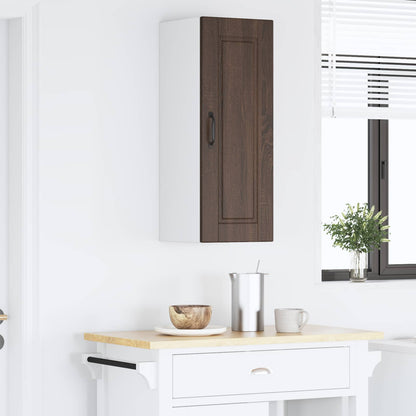 vidaXL Wall Cabinet PORTO Brown Oak 30 x 31 x 80 cm Engineered Wood