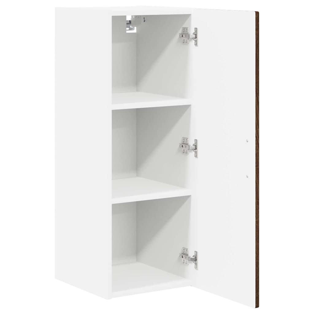 vidaXL Wall Cabinet PORTO Brown Oak 30 x 31 x 80 cm Engineered Wood