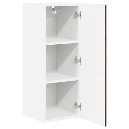 vidaXL Wall Cabinet PORTO 2 pcs Brown Oak 30 x 31 x 80 cm