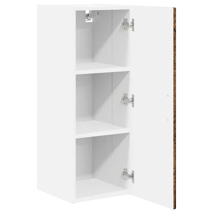 vidaXL Wall Cabinet PORTO Old Wood 30 x 31 x 80 cm Engineered Wood