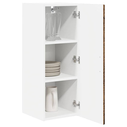vidaXL Wall Cabinet PORTO Old Wood 30 x 31 x 80 cm Engineered Wood