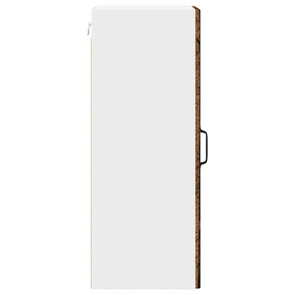 vidaXL Wall Cabinet PORTO Old Wood 30 x 31 x 80 cm Engineered Wood