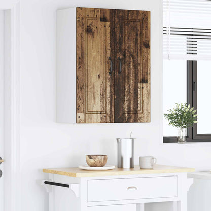 vidaXL Wall Cabinet PORTO 2 pcs Old Wood 30 x 31 x 80 cm
