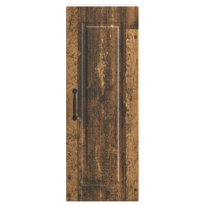vidaXL Wall Cabinet PORTO 2 pcs Old Wood 30 x 31 x 80 cm