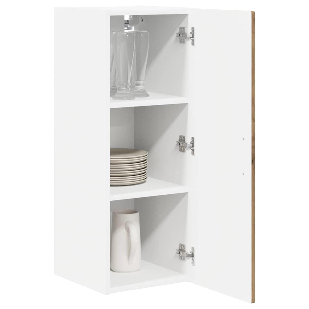 vidaXL Wall Cabinet PORTO Artisan Oak 30 x 31 x 80 cm Engineered Wood