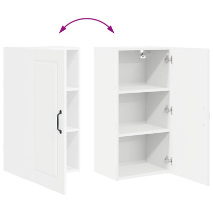 vidaXL Wall Cabinet PORTO White 40 x 31 x 80 cm Engineered Wood