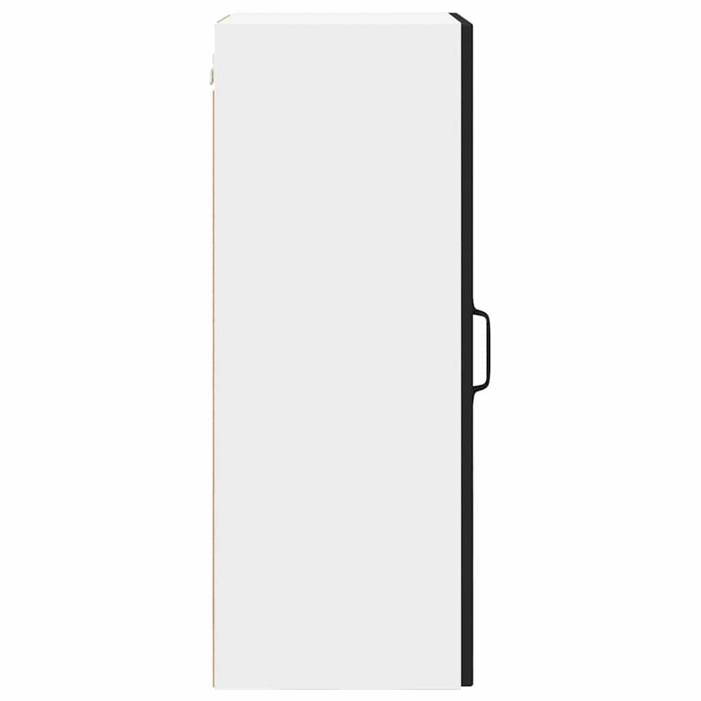 vidaXL Wall Cabinet PORTO Black 40 x 31 x 80 cm Engineered Wood