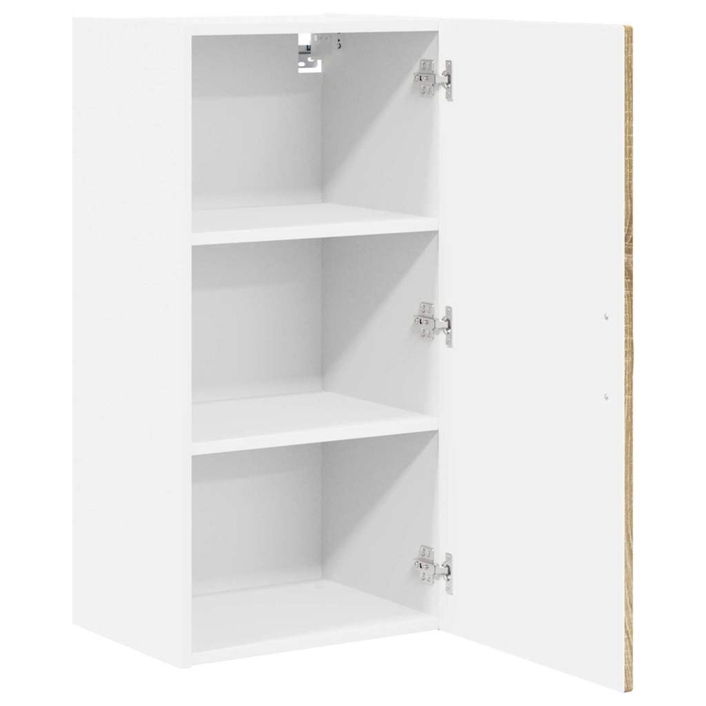 vidaXL Wall Cabinet PORTO Sonoma Oak 40 x 31 x 80 cm Engineered Wood