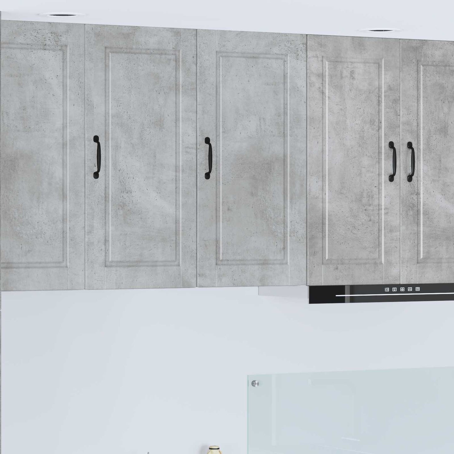 vidaXL Wall Cabinet PORTO Concrete Grey 40 x 31 x 80 cm