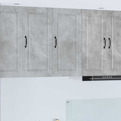 vidaXL Wall Cabinet PORTO Concrete Grey 40 x 31 x 80 cm