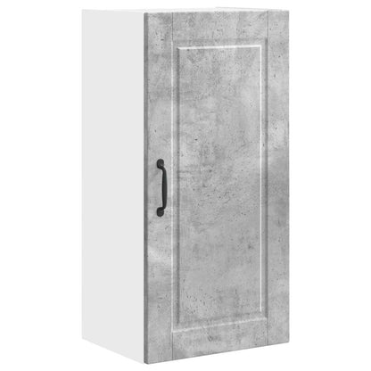 vidaXL Wall Cabinet PORTO Concrete Grey 40 x 31 x 80 cm