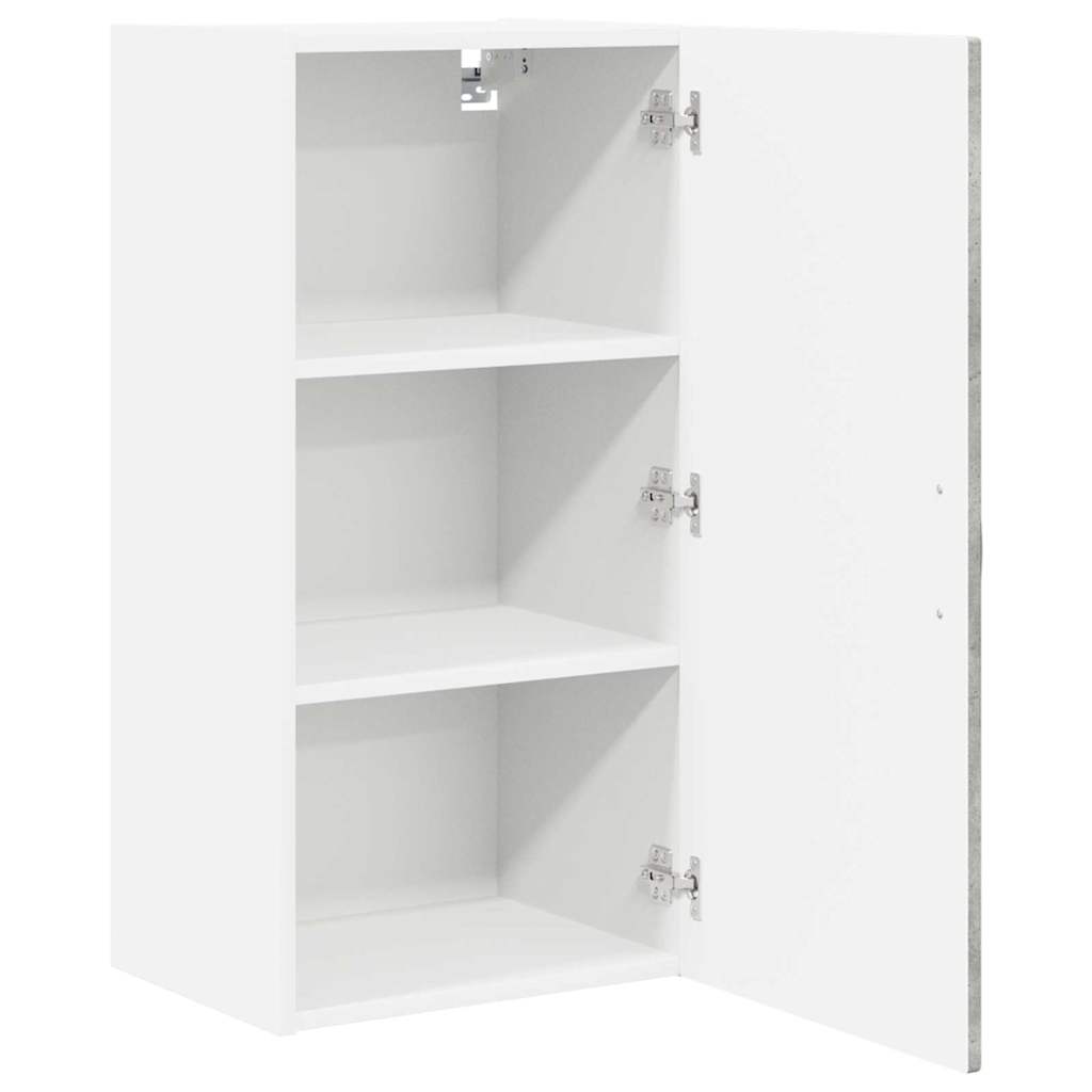 vidaXL Wall Cabinet PORTO Concrete Grey 40 x 31 x 80 cm