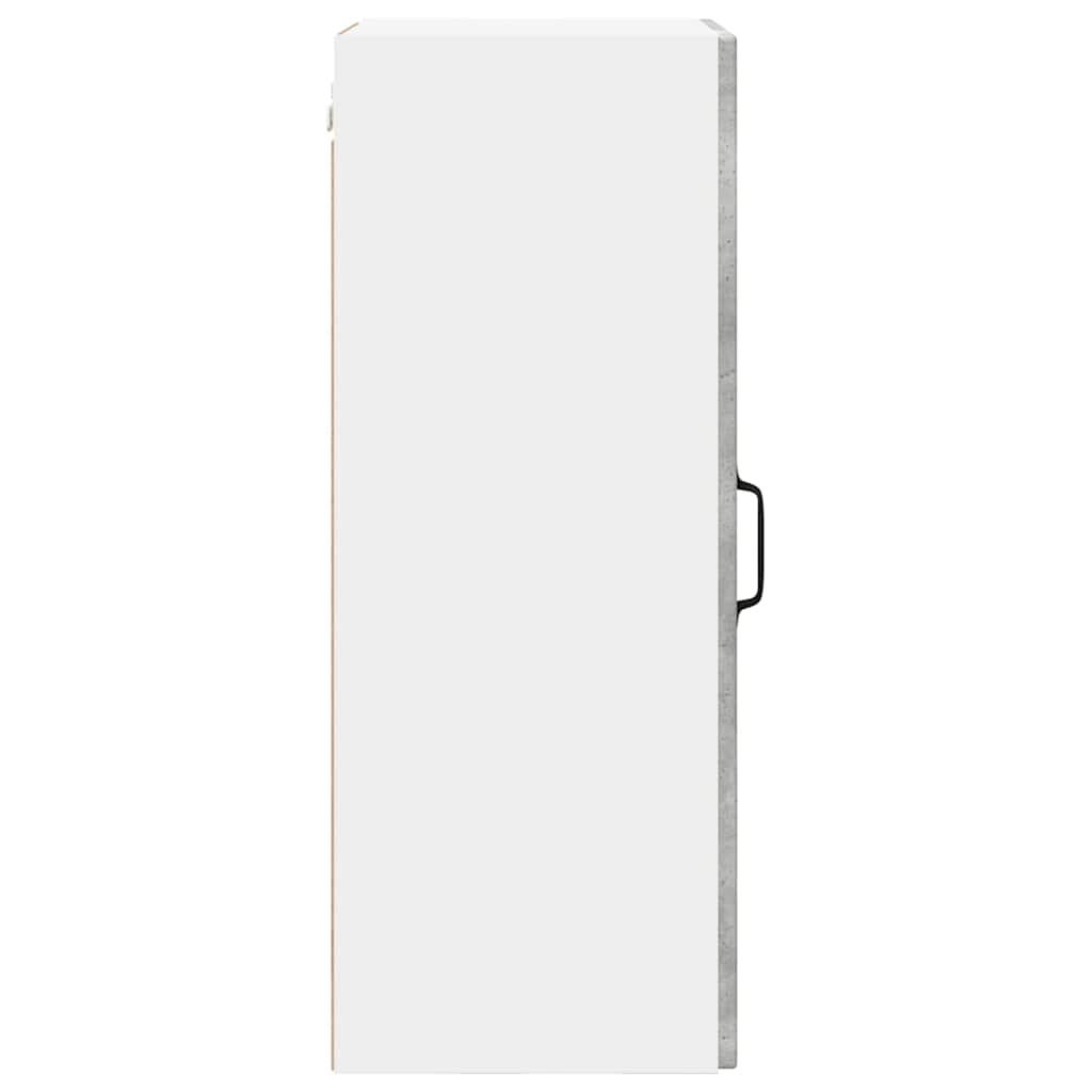 vidaXL Wall Cabinet PORTO Concrete Grey 40 x 31 x 80 cm