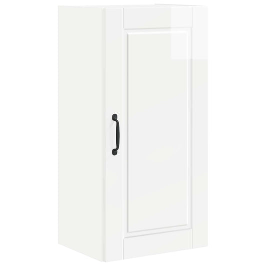 vidaXL Wall Cabinet PORTO High Gloss White 40 x 31 x 80 cm