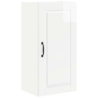 vidaXL Wall Cabinet PORTO High Gloss White 40 x 31 x 80 cm