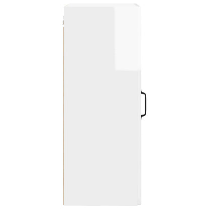 vidaXL Wall Cabinet PORTO High Gloss White 40 x 31 x 80 cm