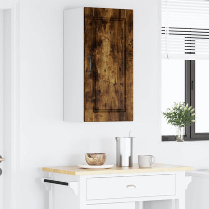 vidaXL Wall Cabinet PORTO Smoked Oak 40 x 31 x 80 cm Engineered Wood