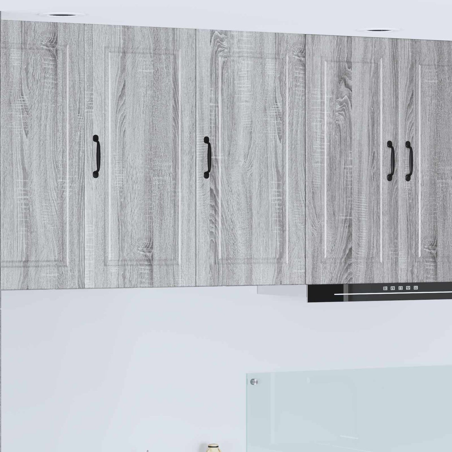 vidaXL Wall Cabinet PORTO Grey Sonoma 40 x 31 x 80 cm Engineered Wood