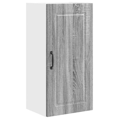 vidaXL Wall Cabinet PORTO Grey Sonoma 40 x 31 x 80 cm Engineered Wood