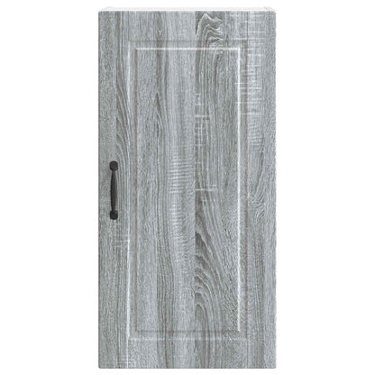 vidaXL Wall Cabinet PORTO Grey Sonoma 40 x 31 x 80 cm Engineered Wood