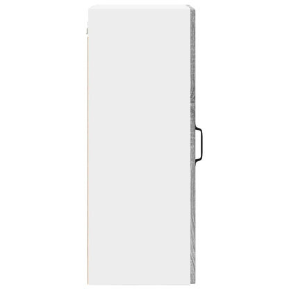 vidaXL Wall Cabinet PORTO Grey Sonoma 40 x 31 x 80 cm Engineered Wood