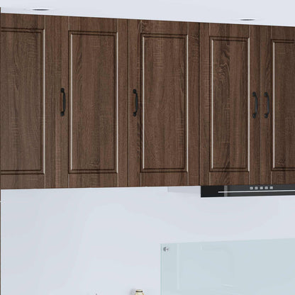 vidaXL Wall Cabinet PORTO Brown Oak 40 x 31 x 80 cm Engineered Wood