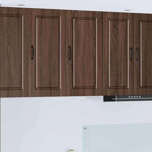 vidaXL Wall Cabinet PORTO Brown Oak 40 x 31 x 80 cm Engineered Wood