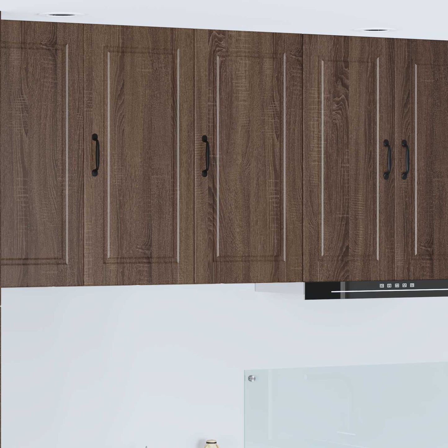 vidaXL Wall Cabinet PORTO Brown Oak 40 x 31 x 80 cm Engineered Wood