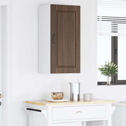 vidaXL Wall Cabinet PORTO Brown Oak 40 x 31 x 80 cm Engineered Wood