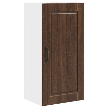 vidaXL Wall Cabinet PORTO Brown Oak 40 x 31 x 80 cm Engineered Wood