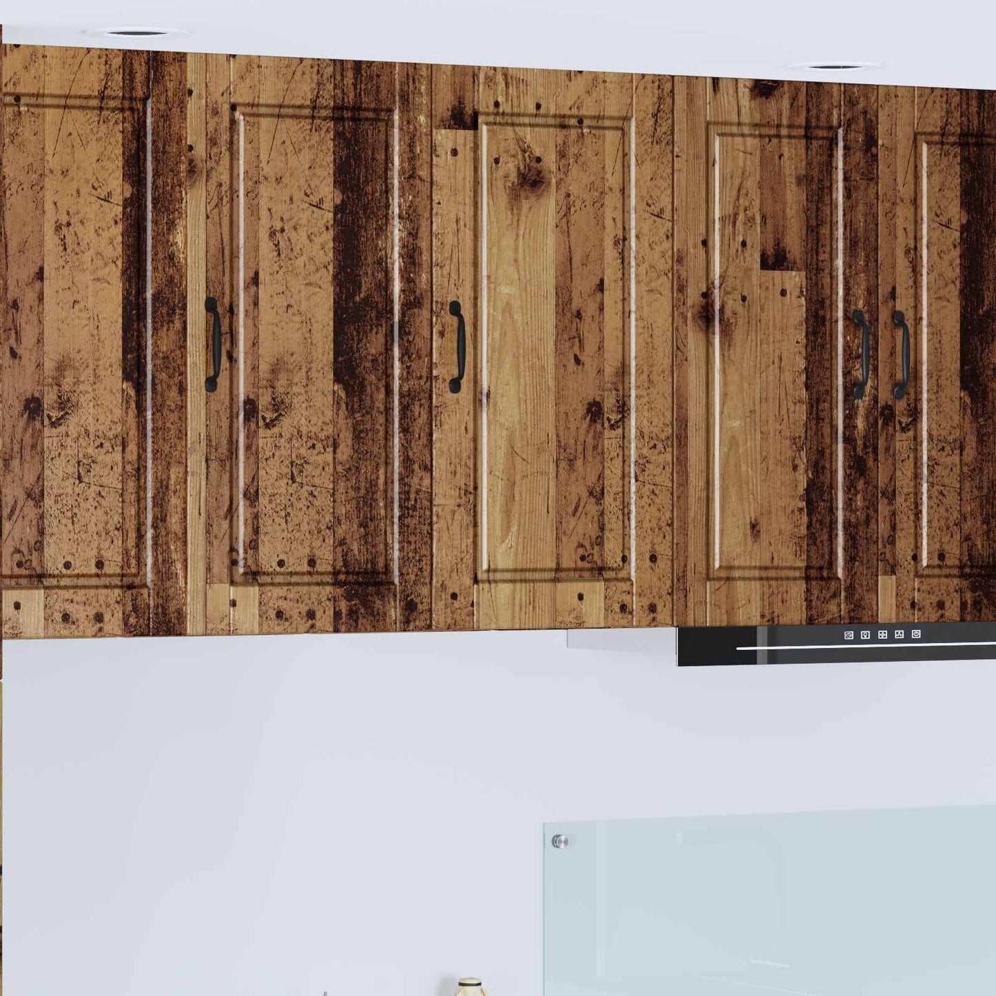 vidaXL Wall Cabinet PORTO Old Wood 40 x 31 x 80 cm Engineered Wood