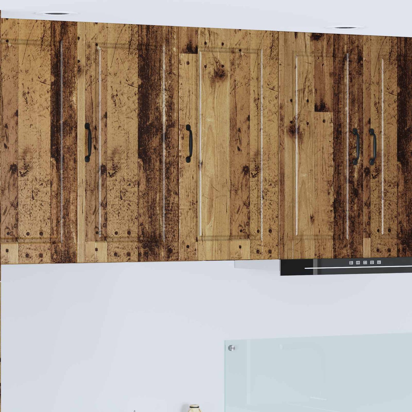 vidaXL Wall Cabinet PORTO Old Wood 40 x 31 x 80 cm Engineered Wood