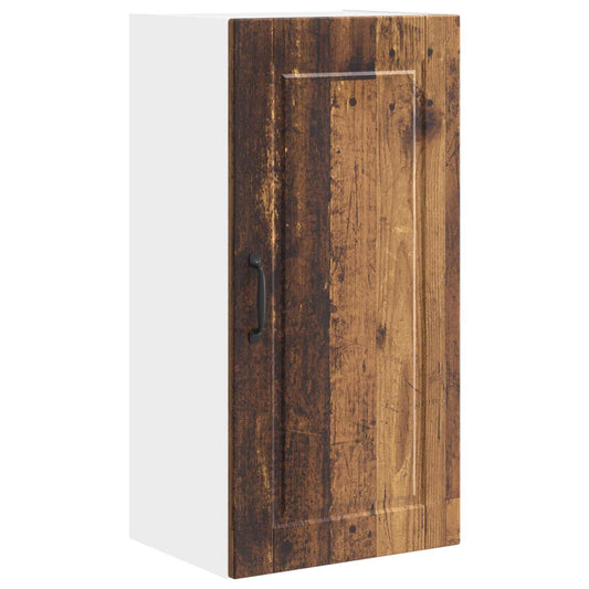 vidaXL Wall Cabinet PORTO Old Wood 40 x 31 x 80 cm Engineered Wood