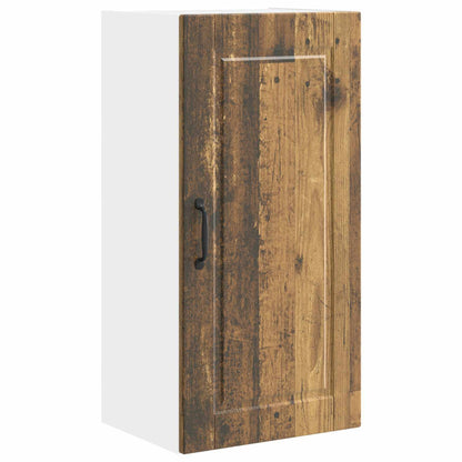 vidaXL Wall Cabinet PORTO Old Wood 40 x 31 x 80 cm Engineered Wood
