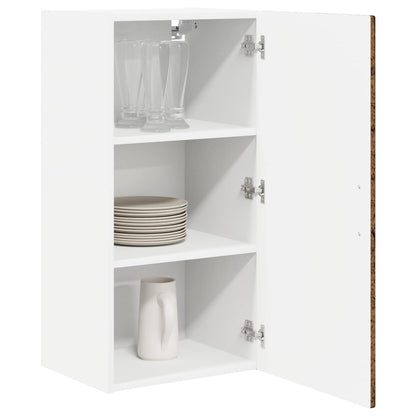 vidaXL Wall Cabinet PORTO Old Wood 40 x 31 x 80 cm Engineered Wood