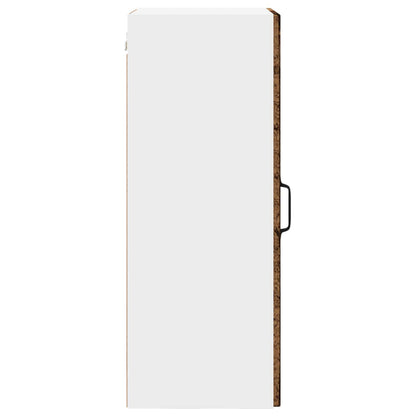 vidaXL Wall Cabinet PORTO Old Wood 40 x 31 x 80 cm Engineered Wood