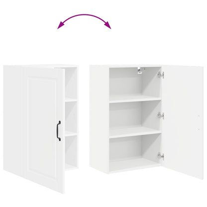 vidaXL Wall Cabinet PORTO White 50 x 31 x 80 cm Engineered Wood
