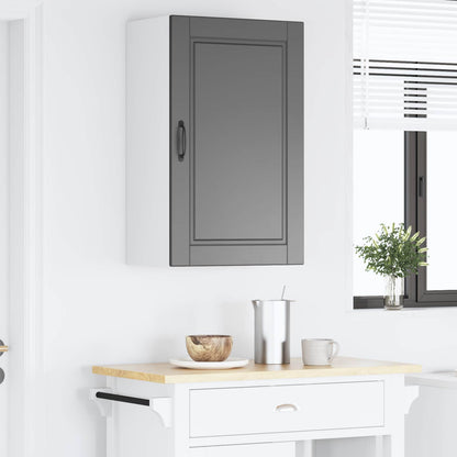 vidaXL Wall Cabinet PORTO Black 50 x 31 x 80 cm Engineered Wood