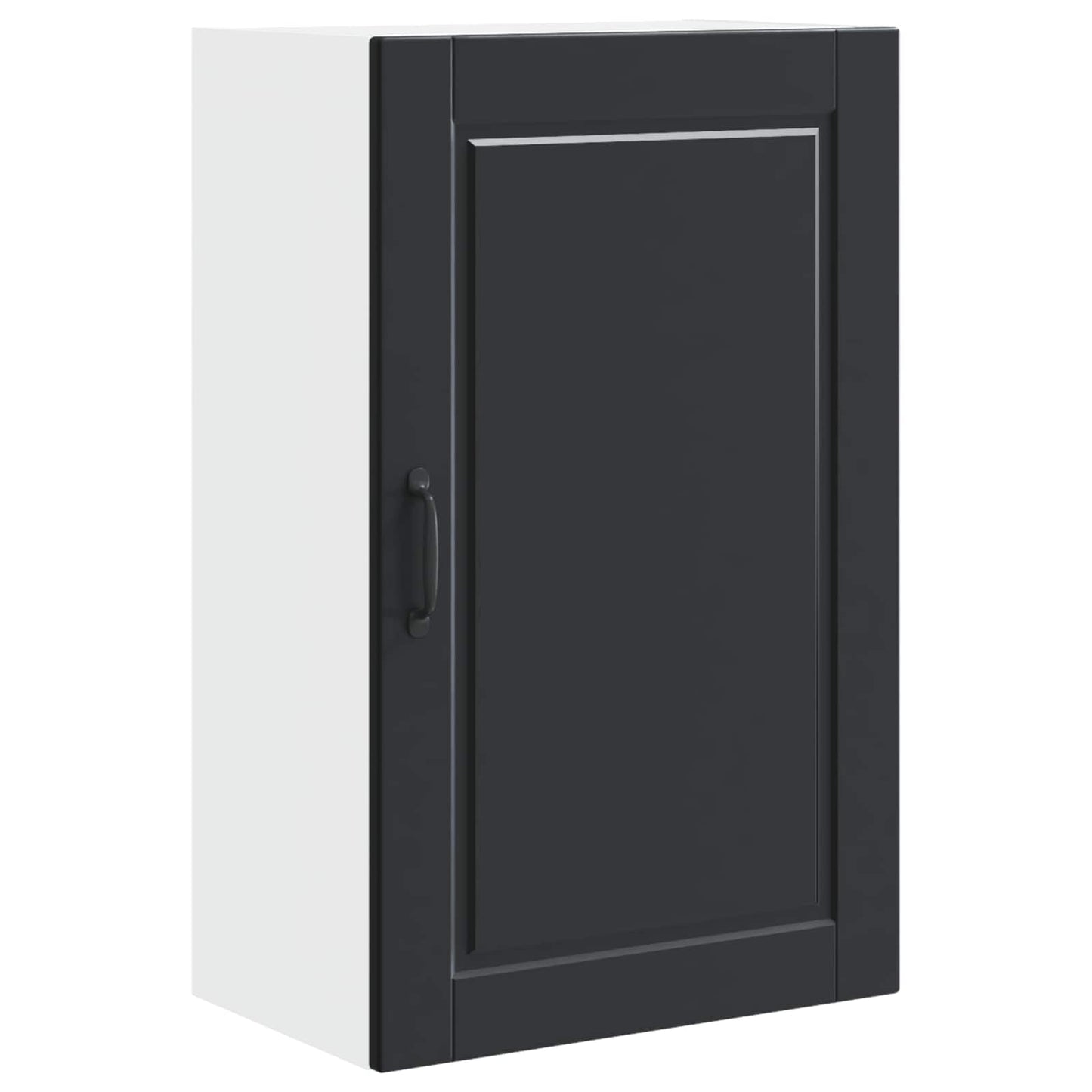 vidaXL Wall Cabinet PORTO Black 50 x 31 x 80 cm Engineered Wood