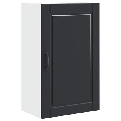 vidaXL Wall Cabinet PORTO Black 50 x 31 x 80 cm Engineered Wood