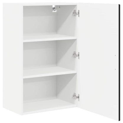 vidaXL Wall Cabinet PORTO Black 50 x 31 x 80 cm Engineered Wood