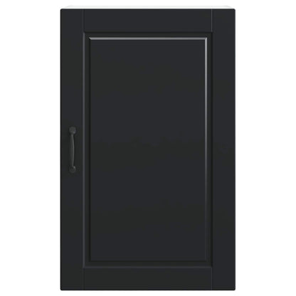 vidaXL Wall Cabinet PORTO Black 50 x 31 x 80 cm Engineered Wood