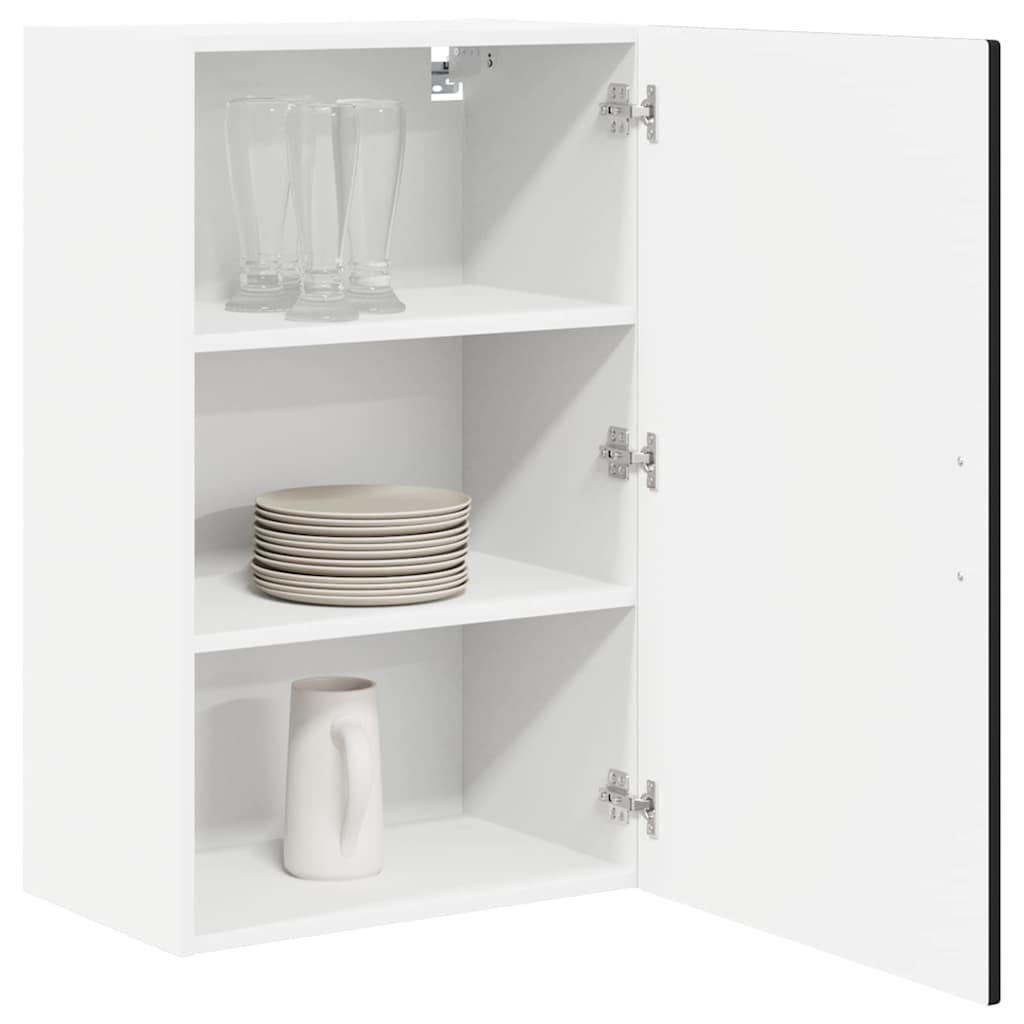 vidaXL Wall Cabinet PORTO Black 50 x 31 x 80 cm Engineered Wood