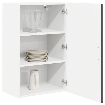 vidaXL Wall Cabinet PORTO Black 50 x 31 x 80 cm Engineered Wood