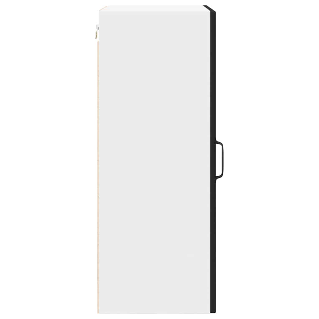 vidaXL Wall Cabinet PORTO Black 50 x 31 x 80 cm Engineered Wood